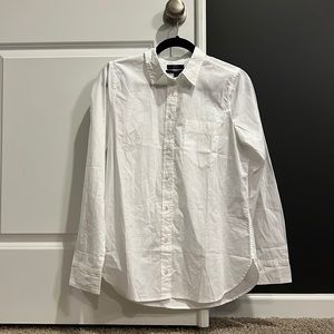 J. Crew White Button down Shirt, size 6, NWT.